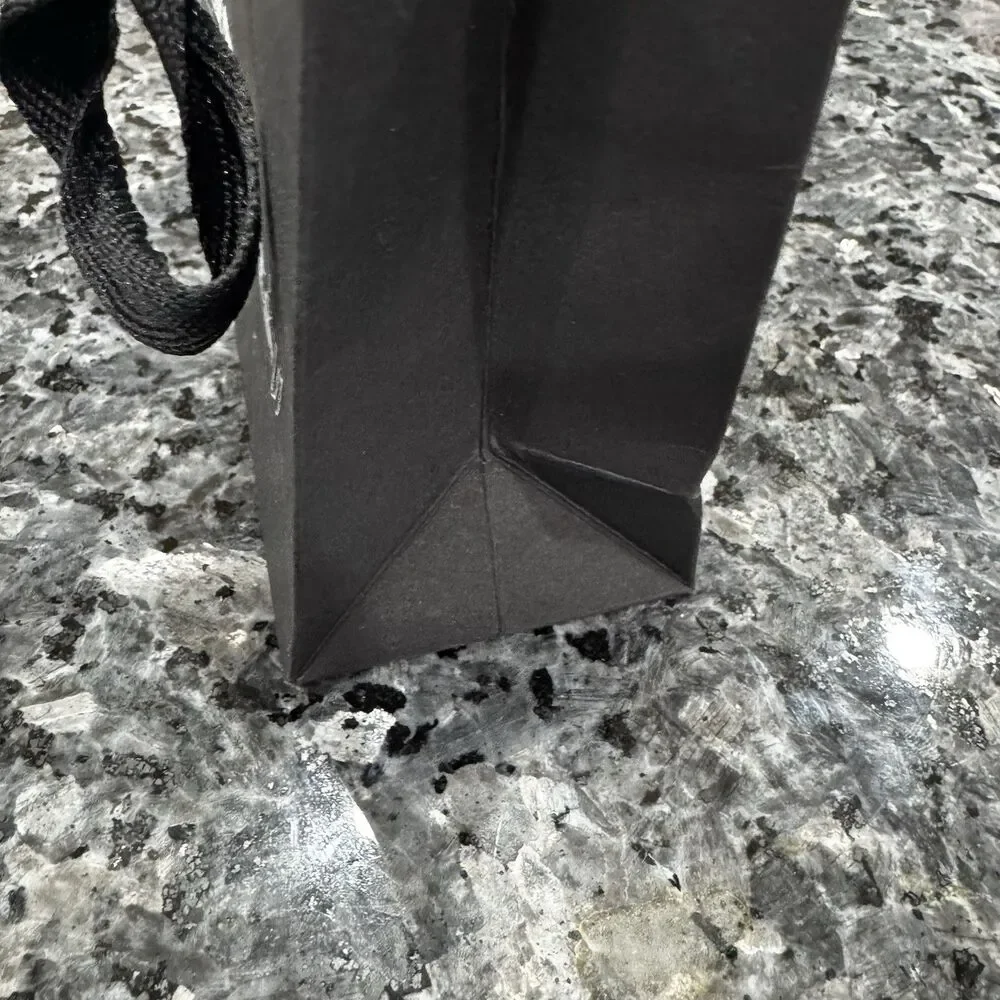 CHROME HEARTS Authentic Small Black Paper Shopping Gift Bag 